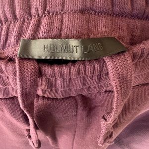 Helmut Lang distressed script sweatpants Maroon